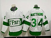 Toronto Maple Leafs #34 Auston Matthews White St. Patrick's Day Reebok Stitched Jersey,baseball caps,new era cap wholesale,wholesale hats